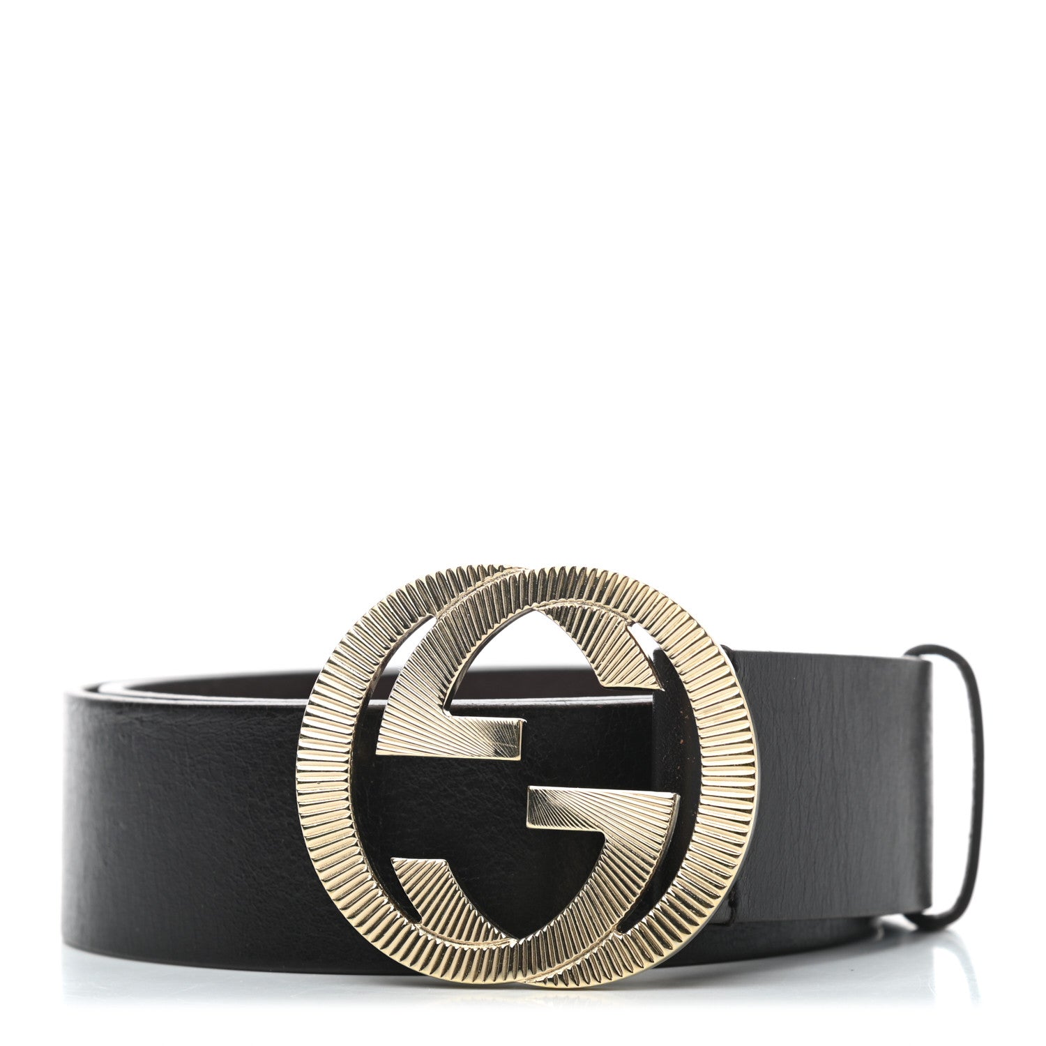 Gucci Calfskin Interlocking G Belt 90 36 Dark Brown 1 of 5