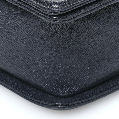 Chanel Caviar Quilted New Medium Boy Flap Navy 9 of 10