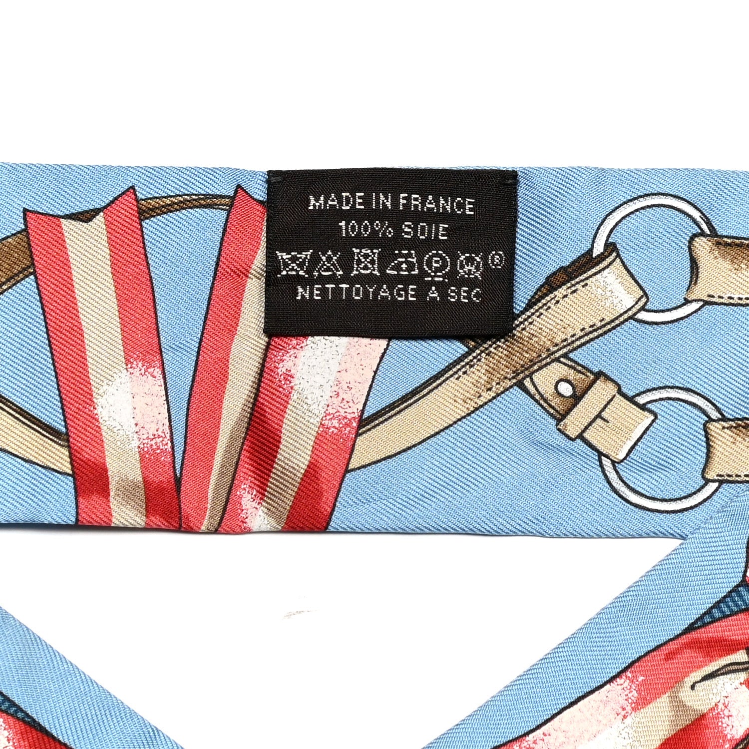 Hermes Silk Jumping Twilly Bleu Glacier Corail 4 of 4