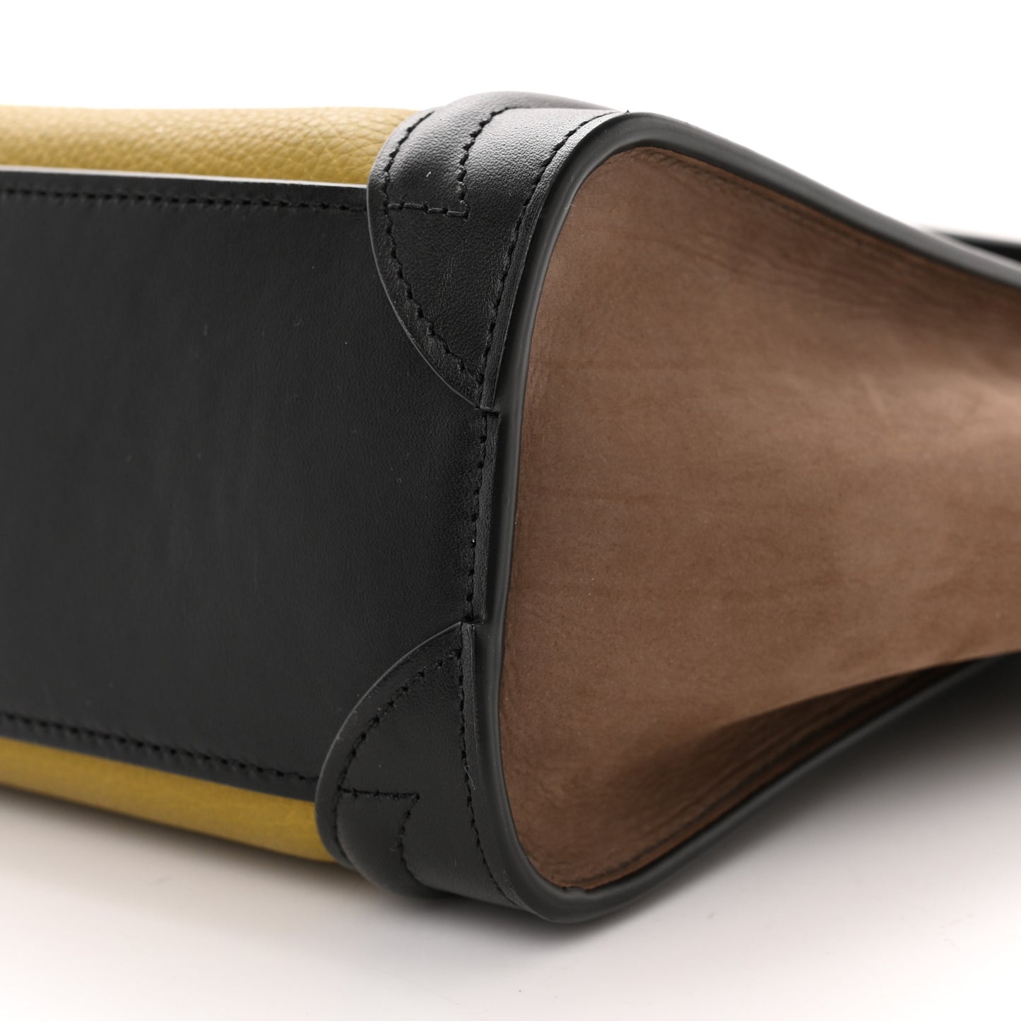 Baby Grained Calfskin Nubuck Nano Tri-Color Luggage Olive