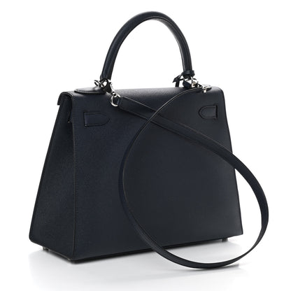 Hermes Epsom Kelly Sellier 28 Bleu Indigo 3 of 10