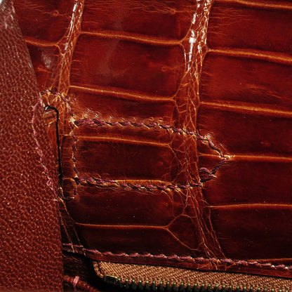 Hermes Shiny Porosus Crocodile Kelly Sellier 32 Miel 17 of 30