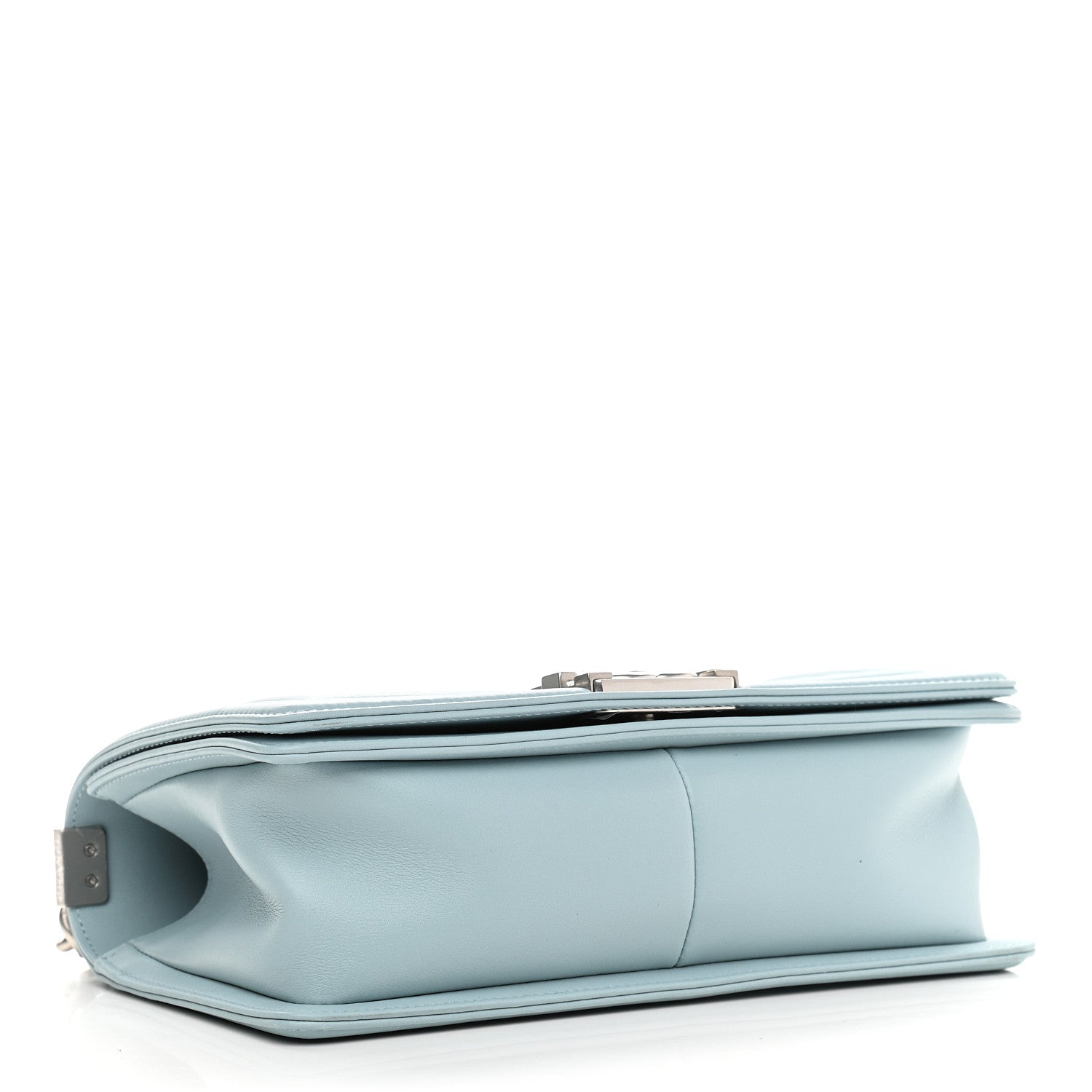 Chanel Calfskin Quilted Medium Boy Flap Light Blue 4 of 9