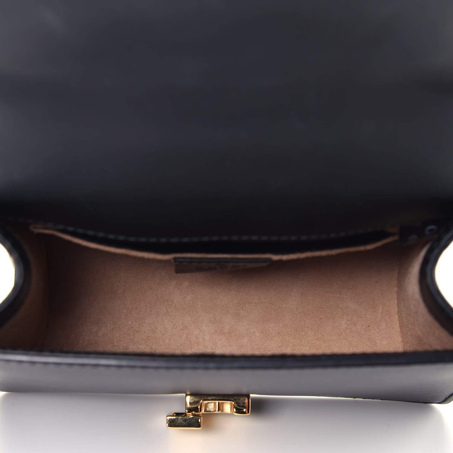 Gucci Calfskin Mini Sylvie Chain Shoulder Bag Black 5 of 9