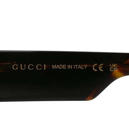 Gucci Acetate Square Frame Sunglasses GG1668S Black Tortoise 5 of 6