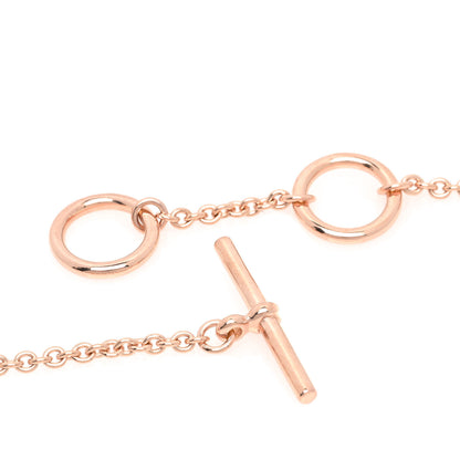Hermes 18K Rose Gold Diamond TPM Vertige Coeur Necklace ST 5 of 7