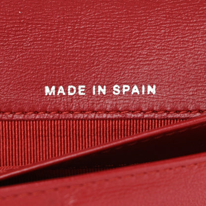 Chanel Lambskin Quilted Zipped Pocket Wallet Red 7 of 8