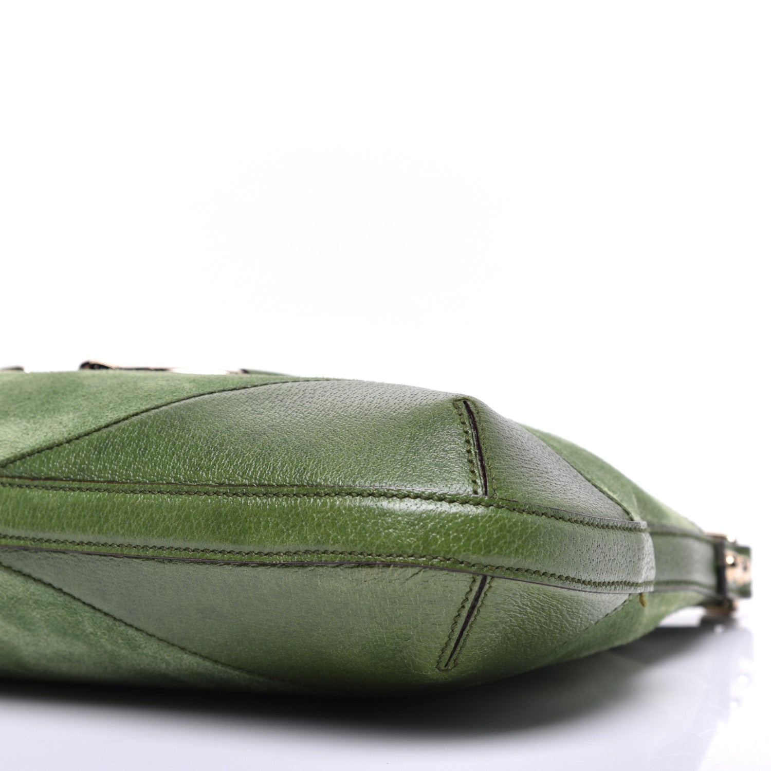 Gucci Suede Hasler Hobo Green 9 of 10
