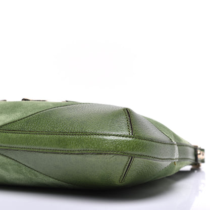 Gucci Suede Hasler Hobo Green 9 of 10