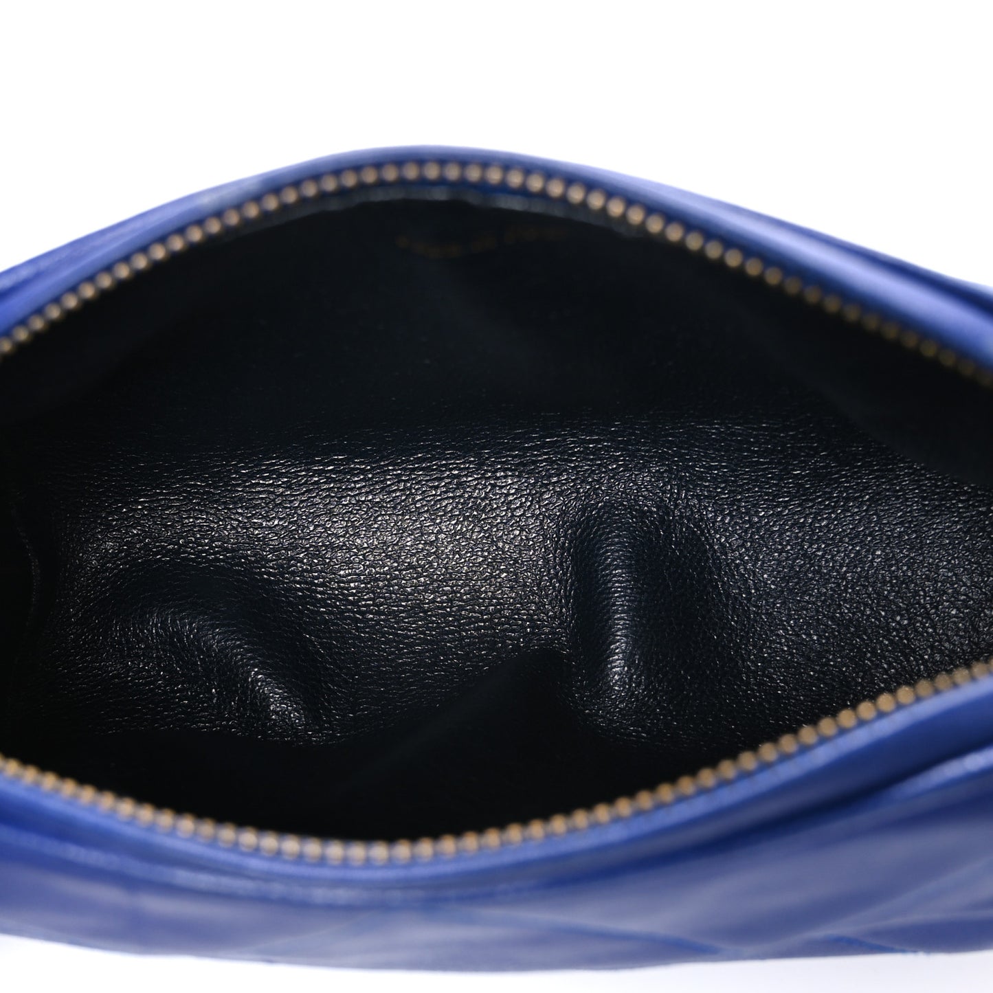 Lambskin Diamond Quilted Small Shoulder Bag Blue
