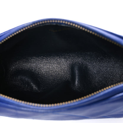 Chanel Lambskin Diamond Quilted Small Shoulder Bag Blue 5 of 12