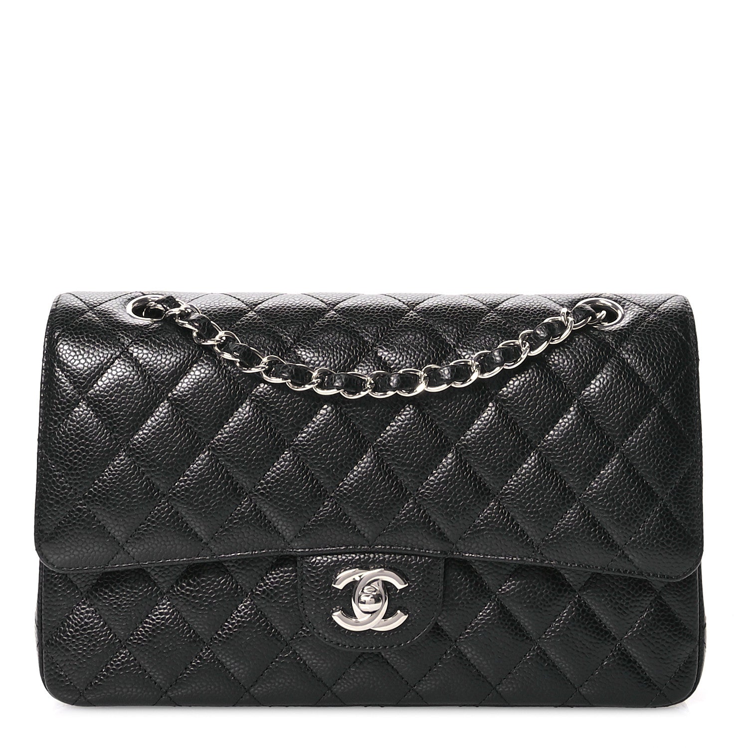 Chanel Caviar Quilted Medium Double Flap Black 1 of 11