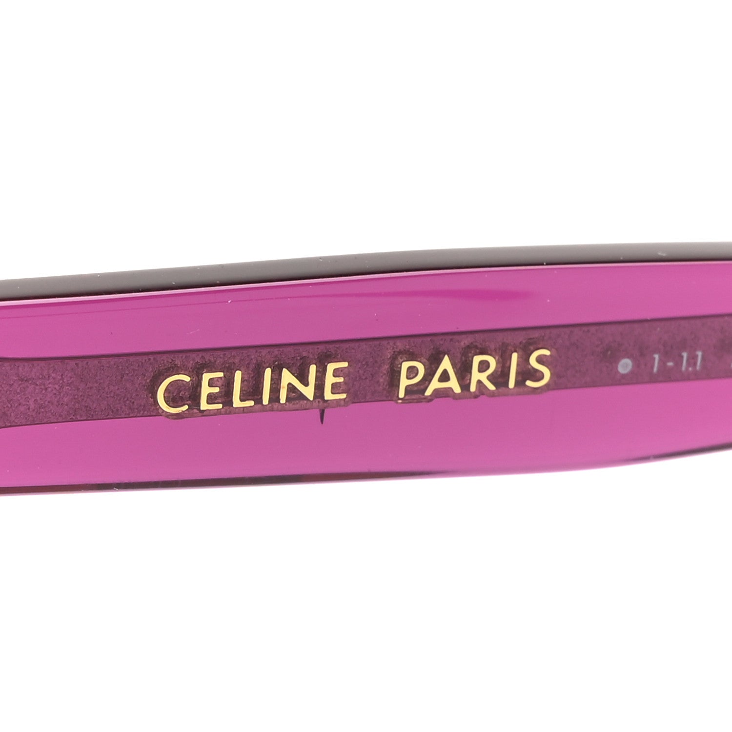 Celine Acetate Cat Eye Sunglasses CL40187I Transparent Purple 6 of 7