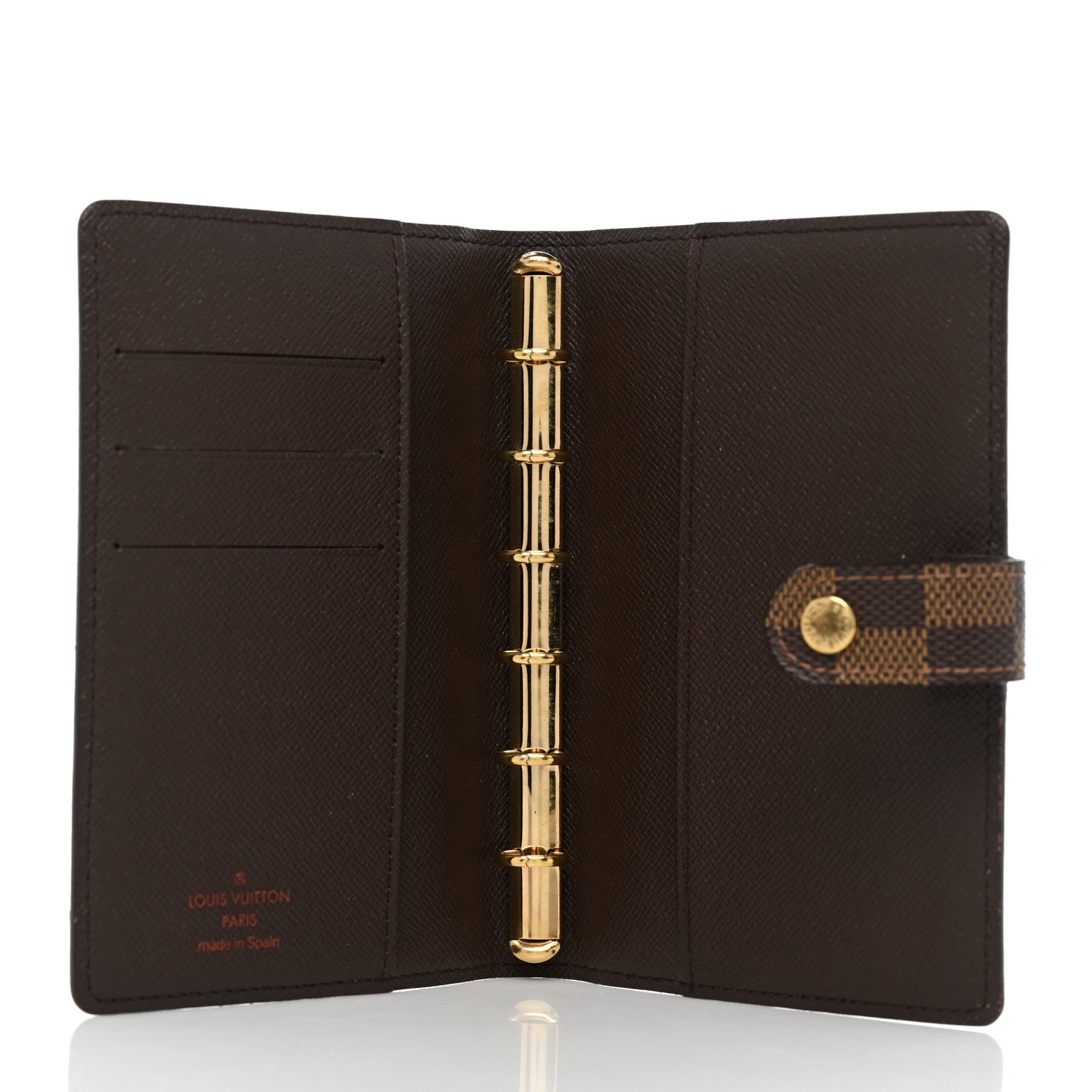 Louis Vuitton Damier Ebene Small Ring Agenda Cover 5 of 9