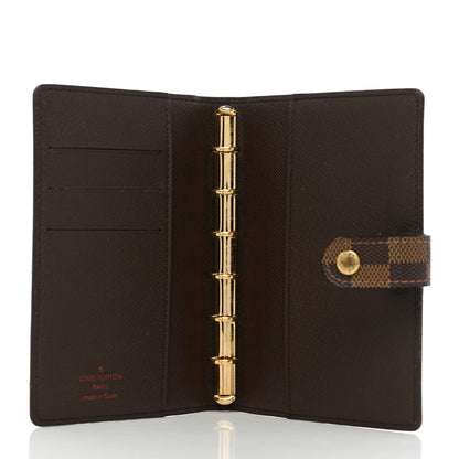 Louis Vuitton Damier Ebene Small Ring Agenda Cover 5 of 9