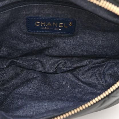 Chanel Lambskin Quilted Resin Bi-Color Waist Bag Fanny Pack Black 5 of 11