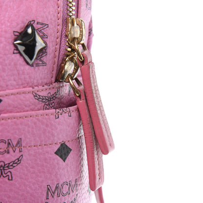 MCM Visetos Studded Medium Stark M Backpack Pink 14 of 18