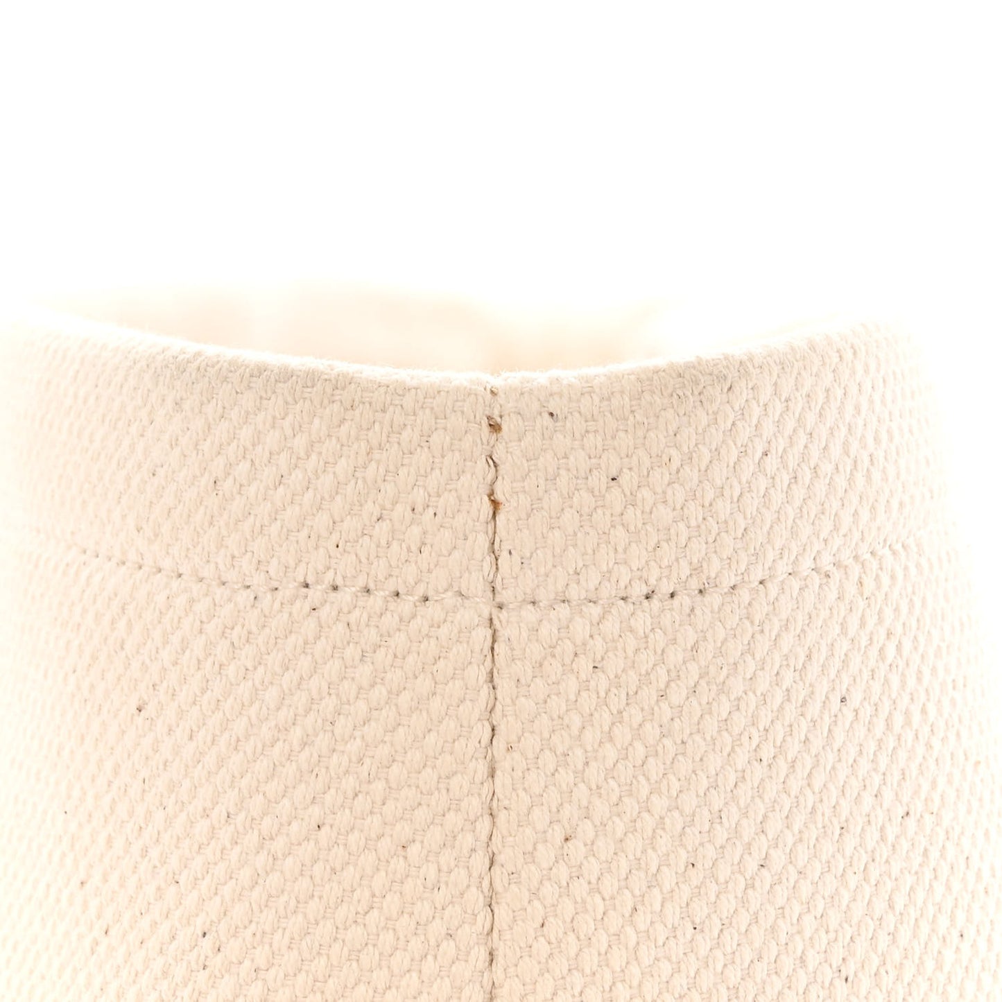 Canvas Calfskin Horizontal Cabas Natural Tan