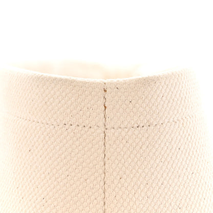 Celine Canvas Calfskin Horizontal Cabas Natural Tan 15 of 19
