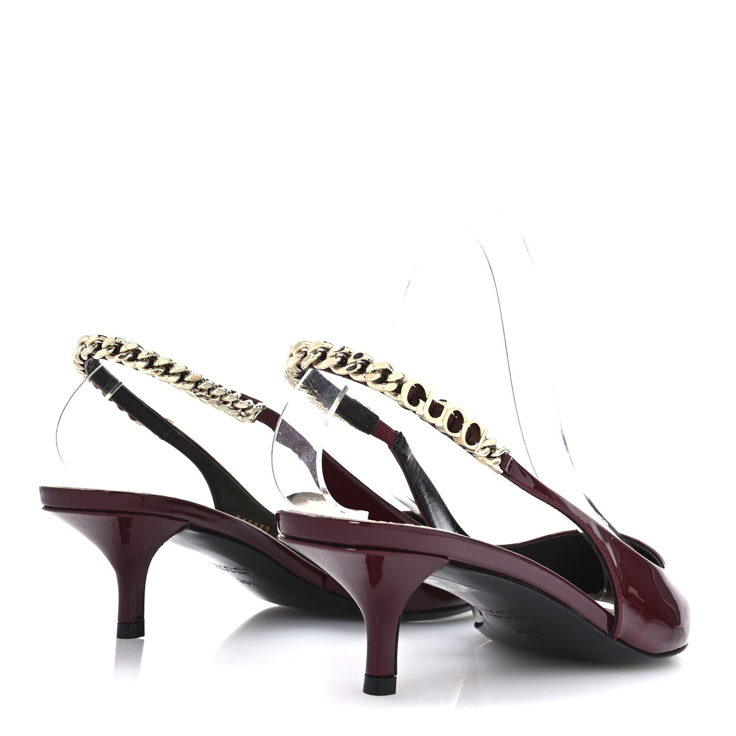 Patent Signoria 35mm Slingback Pumps 39.5 Rosso Ancora