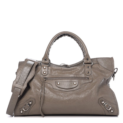 Balenciaga Agneau Classic Silver Hardware City Beige Liege 1 of 9