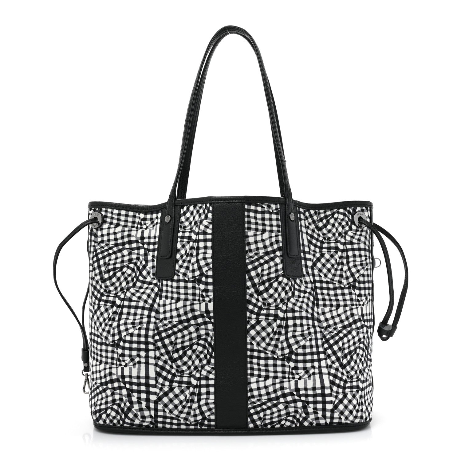 MCM Grained Calfskin Visetos Medium Liz Reversible Shopper Tote Black 4 of 20