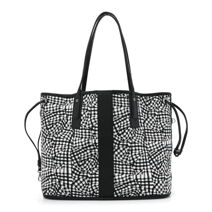 MCM Grained Calfskin Visetos Medium Liz Reversible Shopper Tote Black 4 of 20