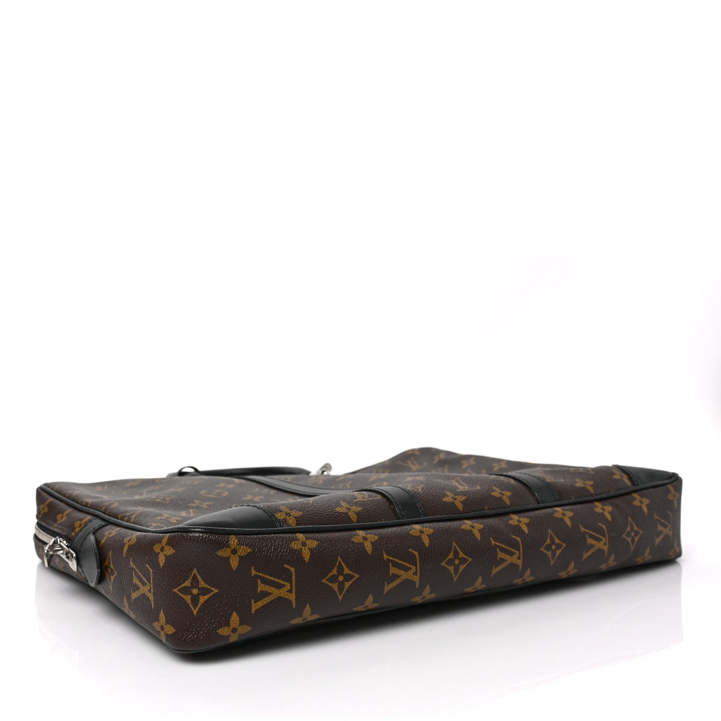 Monogram Macassar Porte Documents Voyage Soft Briefcase