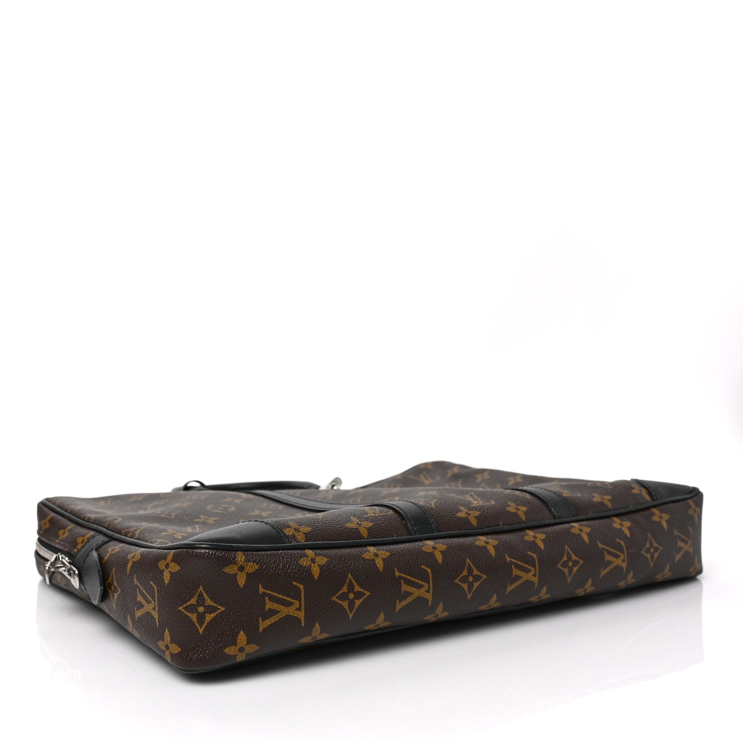 Louis Vuitton Monogram Macassar Porte Documents Voyage Soft Briefcase 4 of 8