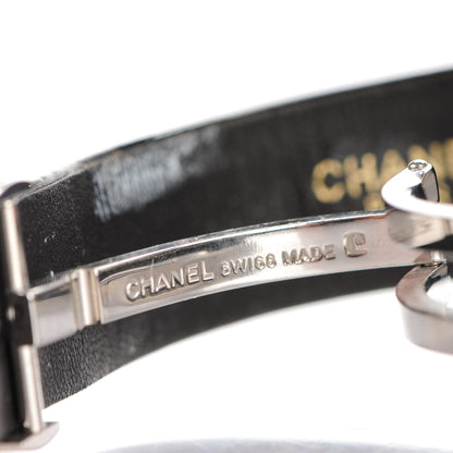 Chanel Stainless Steel Patent 29mm La Ronde Quartz Watch Black 9 of 9