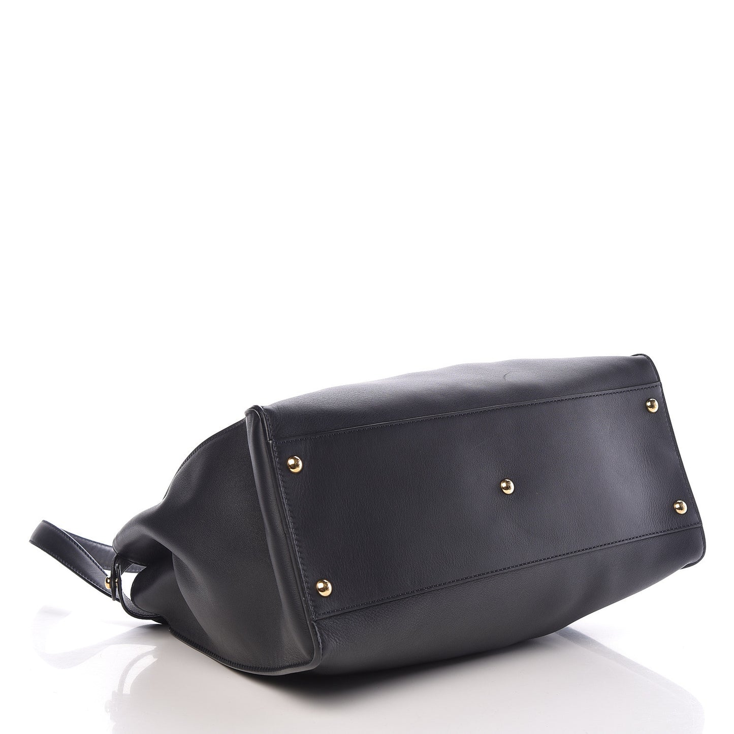 Vitello Dolce Marmol Large Peekaboo Iconic Satchel Blue Notte