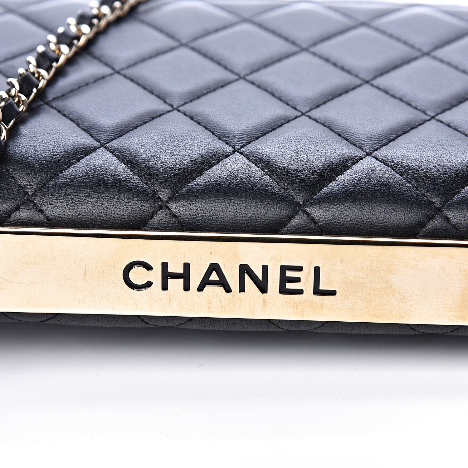 Chanel Lambskin Quilted Trendy CC Wallet On Chain WOC Black 13 of 15