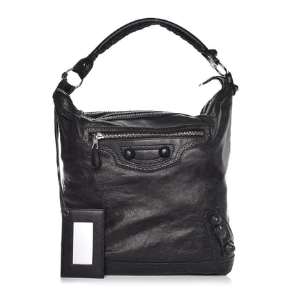 Balenciaga Agneau Giant Brogues Hardware Day Hobo Black 1 of 7