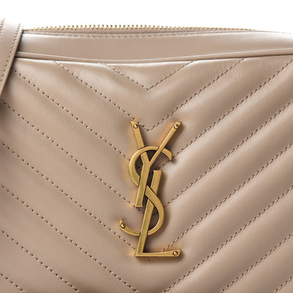 Saint Laurent Calfskin Matelasse Monogram Lou Camera Bag Dark Beige 10 of 10