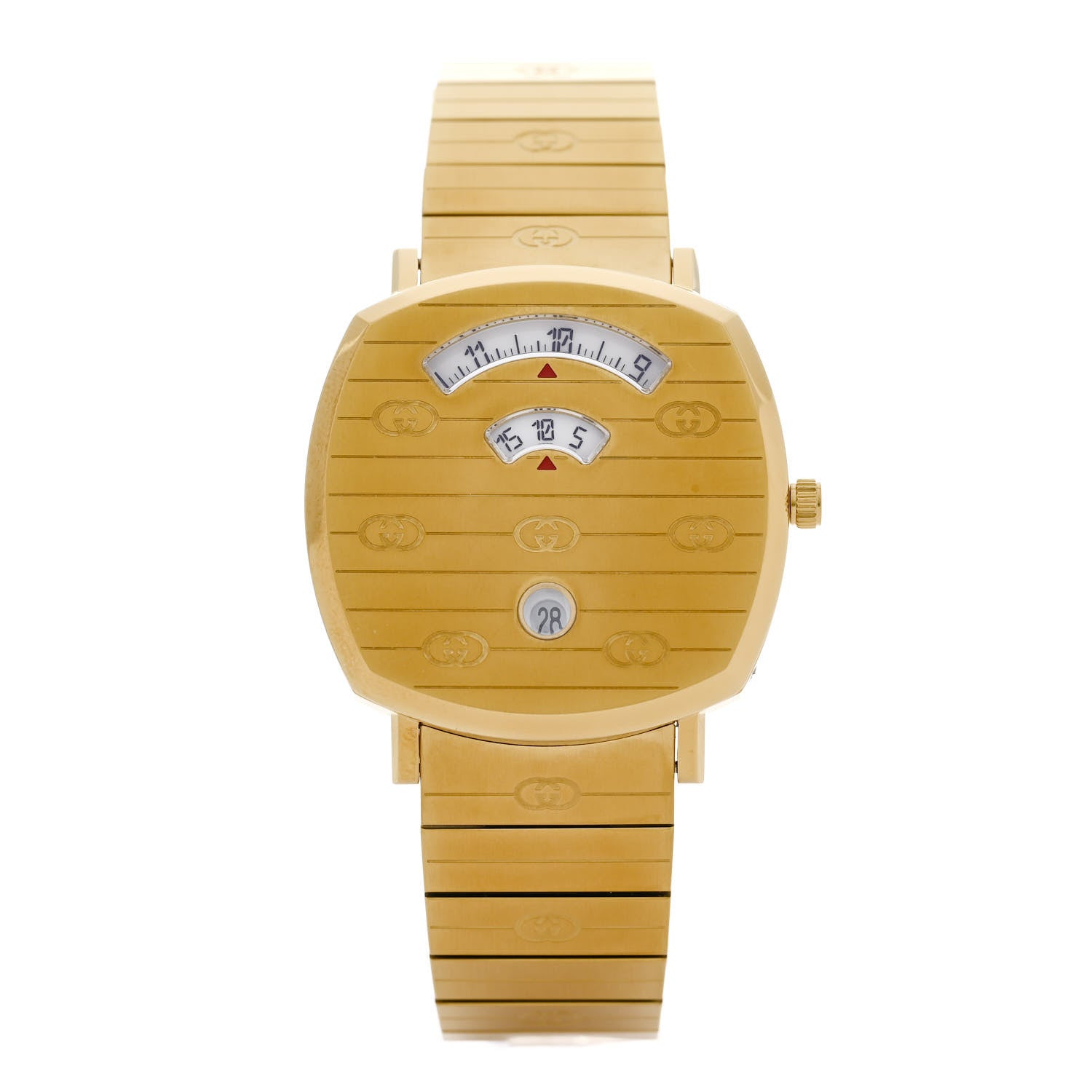 Gucci Stainless Steel 38mm Grip Quartz Watch Gold 1 of 5