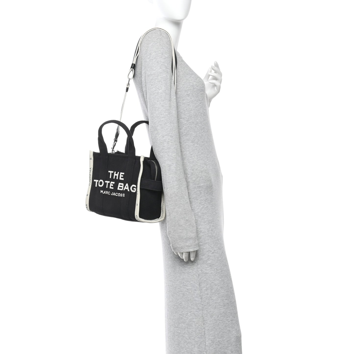Cotton Canvas The Jacquard Tote Bag Black
