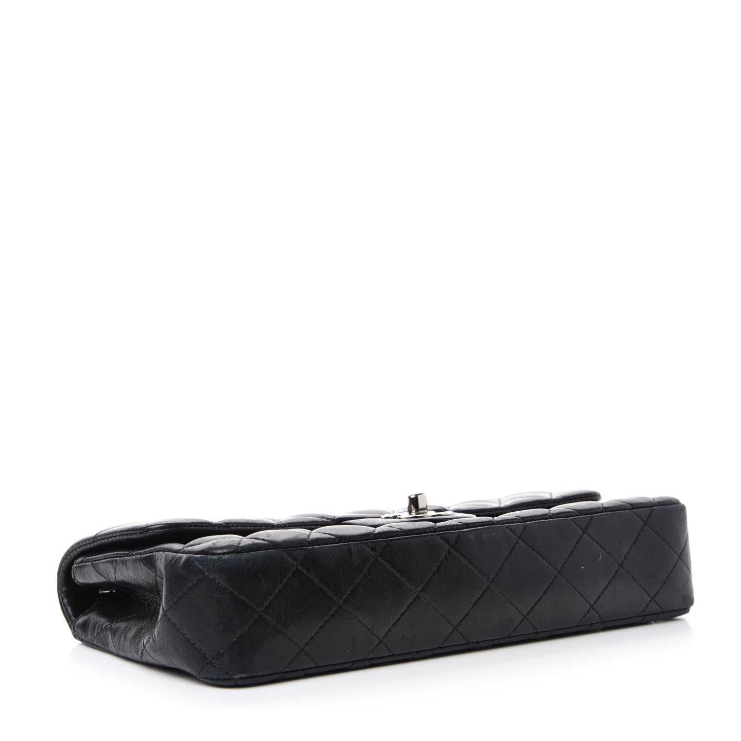 Chanel Lambskin Quilted East West Flap Black 4 of 12