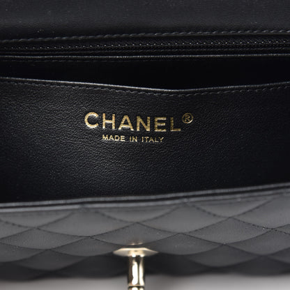 Chanel Lambskin Quilted Mini Rectangular Flap Black 6 of 10