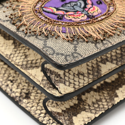 Gucci GG Supreme Monogram Snakeskin Crystal Embroidered Medium Dionysus Shoulder Bag 13 of 16
