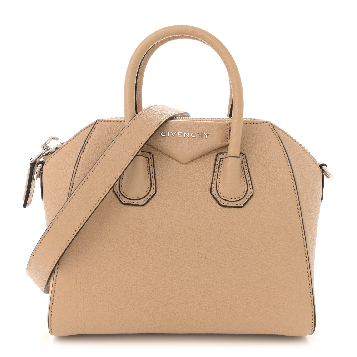 Givenchy Sugar Goatskin Mini Antigona Beige Camel 1 of 10