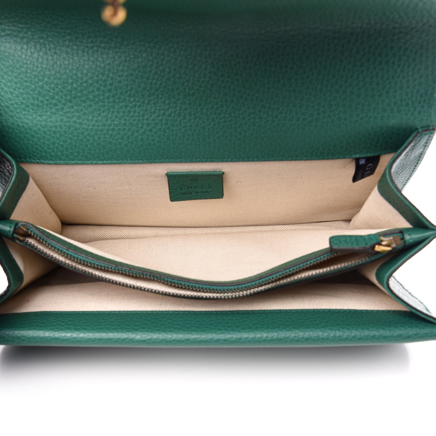 Gucci Pebbled Calfskin Small Dionysus Shoulder Bag Emerald 6 of 12