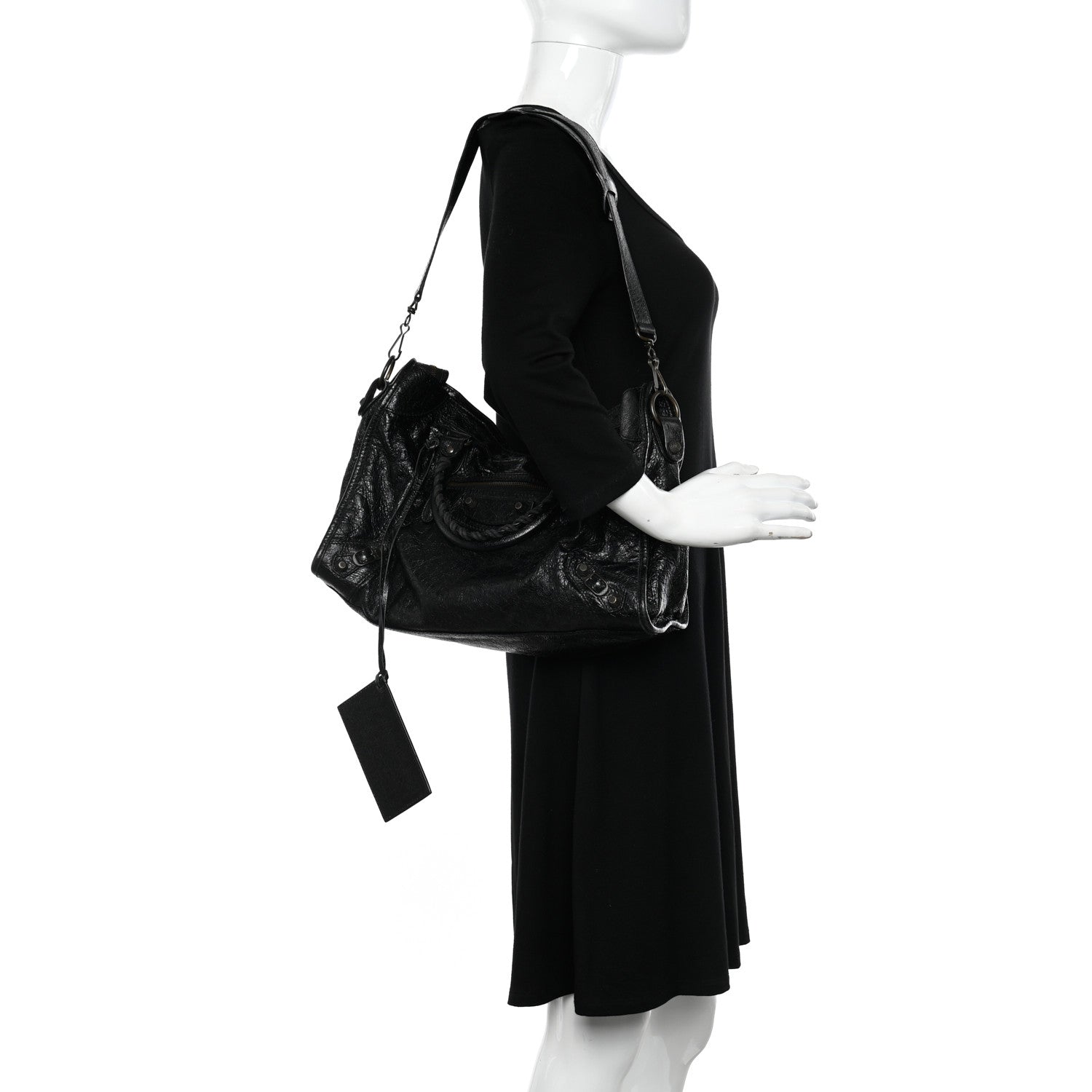 Balenciaga Agneau Giant 12 Gunmetal Hardware City Black 2 of 9