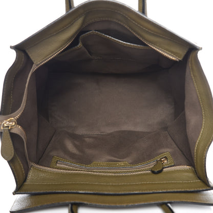 Celine Drummed Calfskin Mini Luggage Jungle 5 of 16