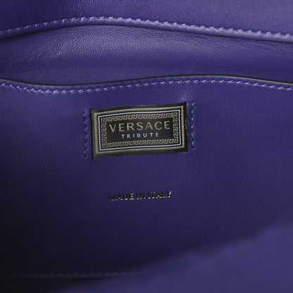 Versace Velluto Vitello Tribute Wallet Chain Crossbody Viola 7 of 10