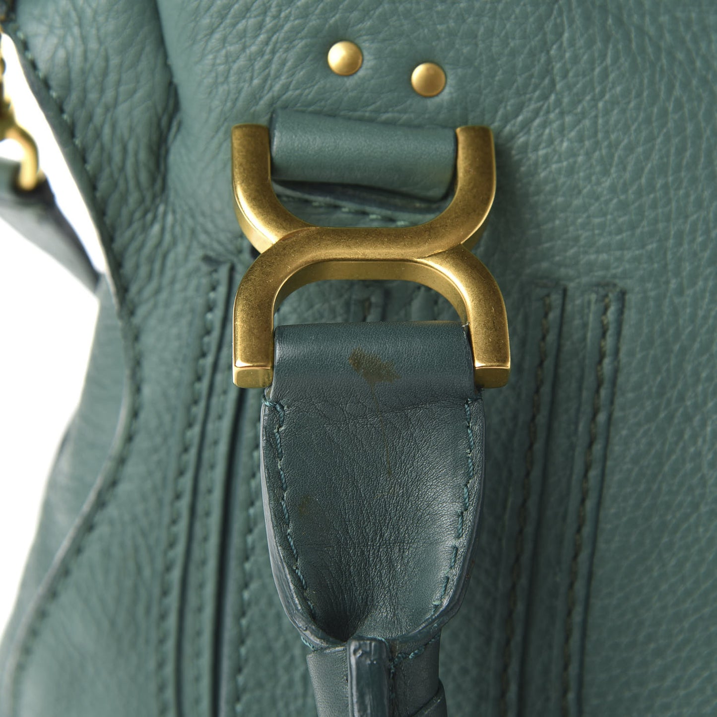 Calfskin Medium Marcie Satchel Emerald