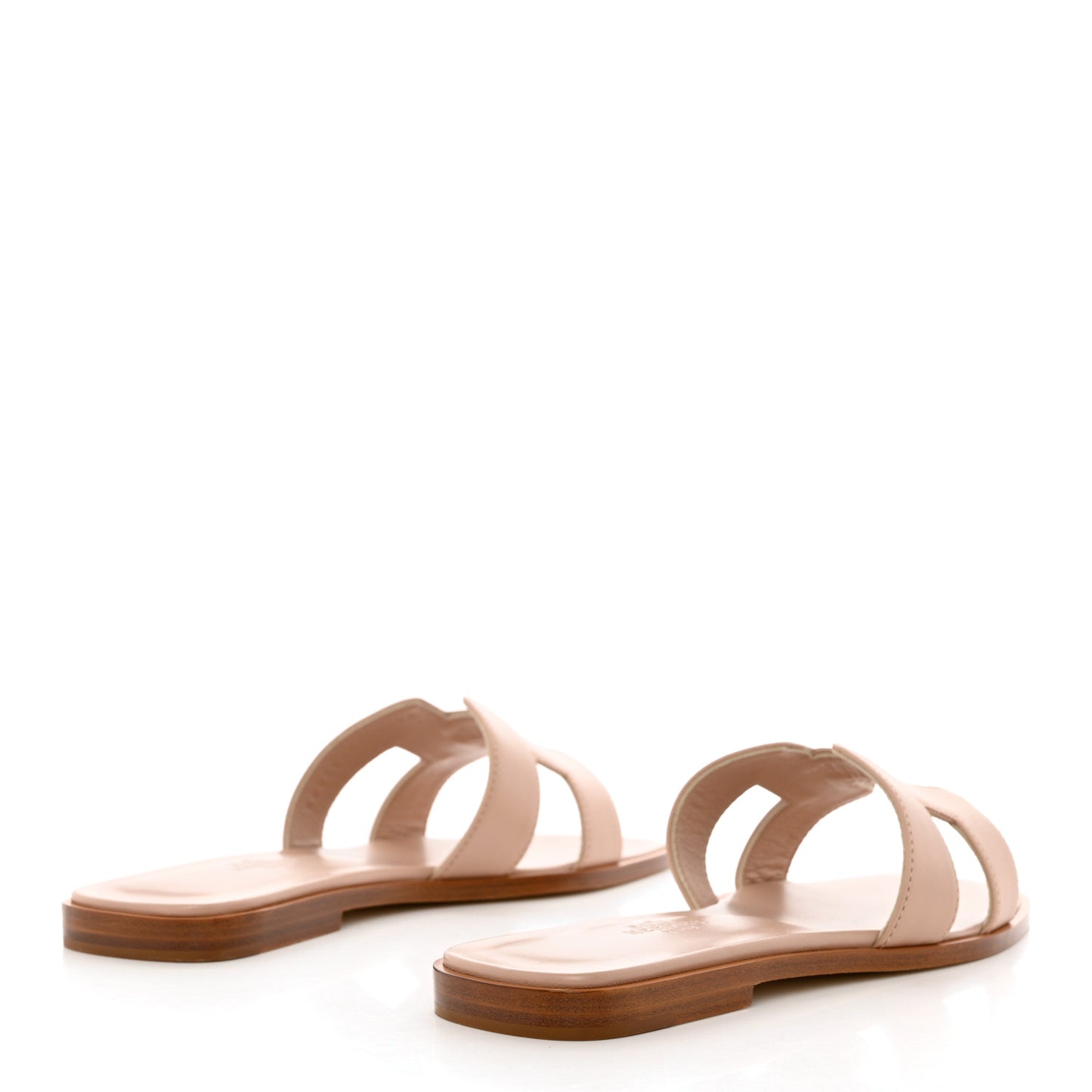 Box Calfskin Oran Sandals 37 Beige Nude