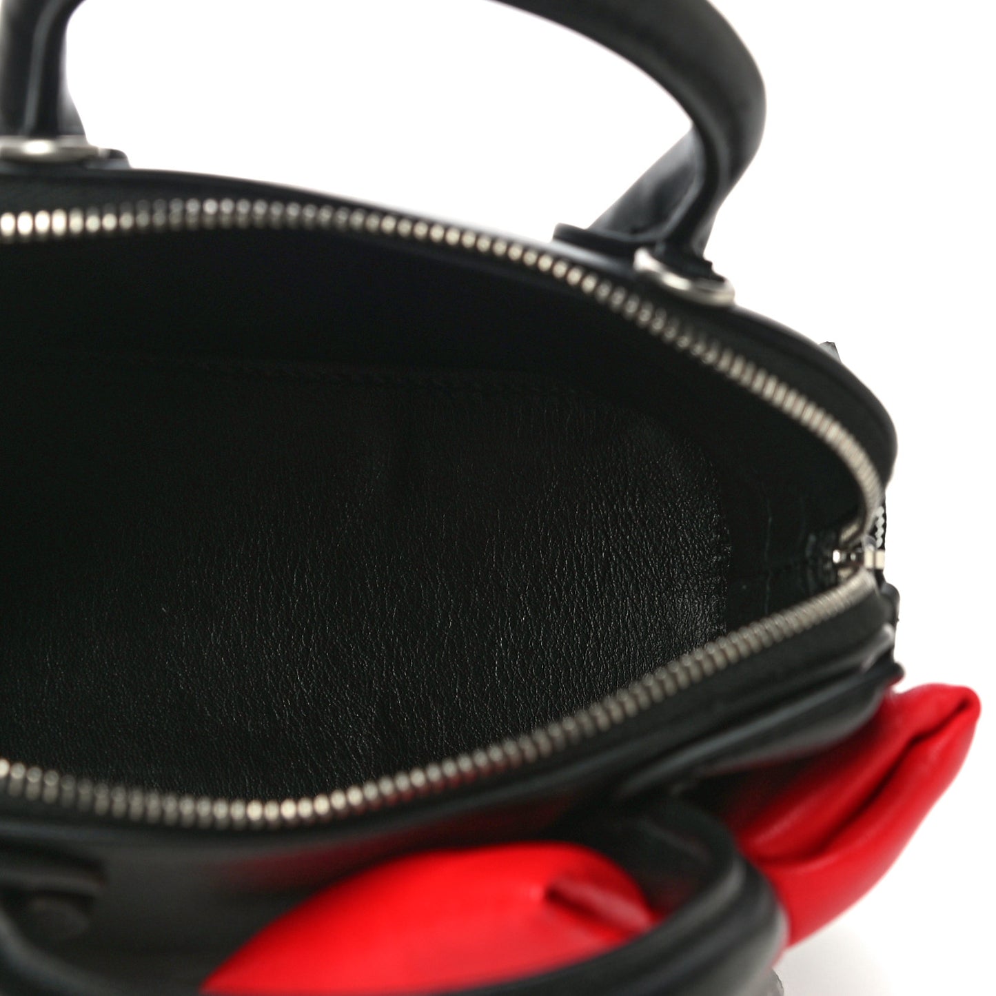 Calfskin Hello Kitty XXS Ville Top Handle Bag Black