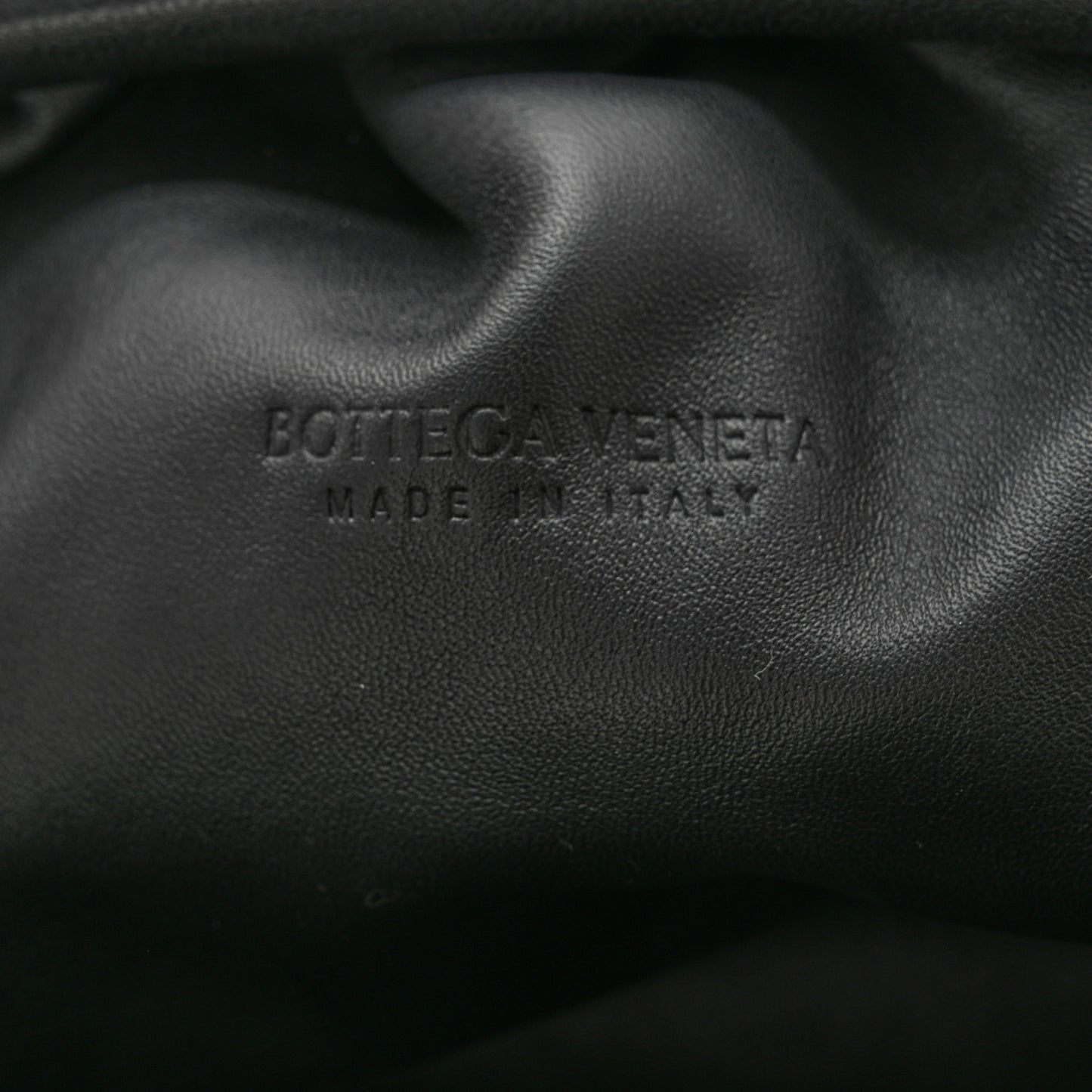 Nappa Maxi Intreccio The Pouch Oversized Clutch Black