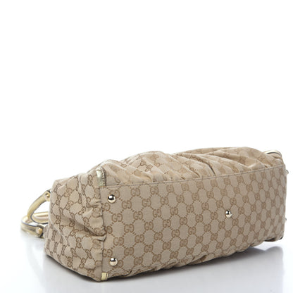 Gucci Monogram Large D Gold Hobo Metallic Gold 3 of 10