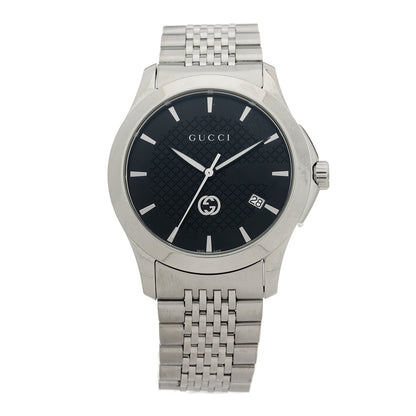 Gucci Stainless Steel 38mm G-Timeless Quartz Watch Black 1 of 4